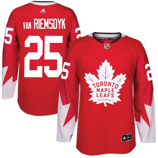 2017 NHL Toronto Maple Leafs Men #25 James van Riemsdyk red jersey->toronto maple leafs->NHL Jersey